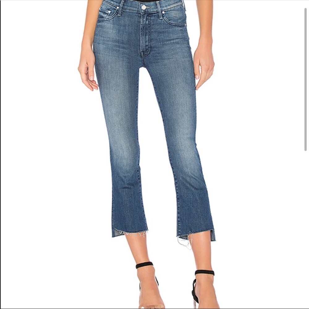 MOTHER insider crop step fray - crushing it